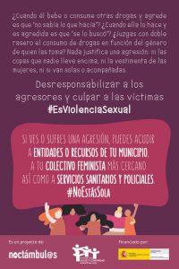 #EsViolenciaSexual violencia alcohol género