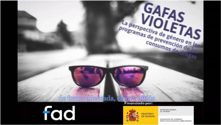 gafas violeta curso prevención género drogas