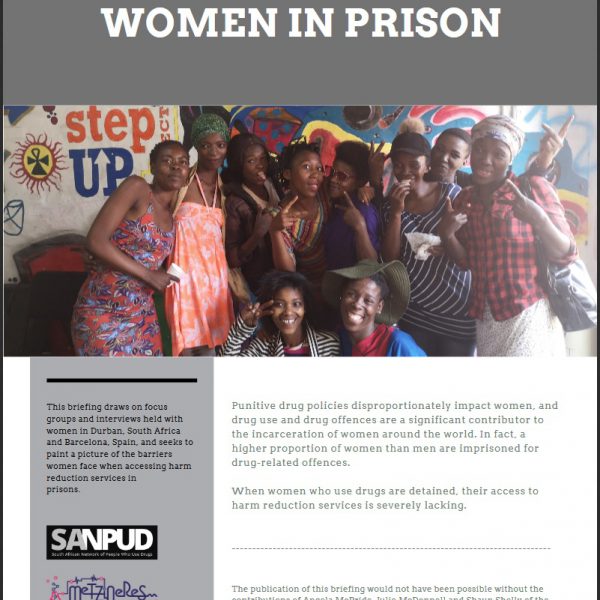 harm reduction women prison reducción de daños prisión mujeres